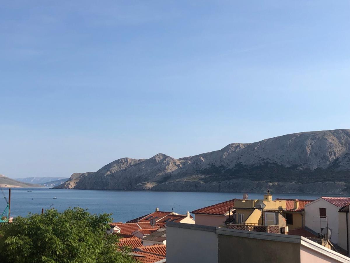 Studio Neven With Sea View Baška Kültér fotó
